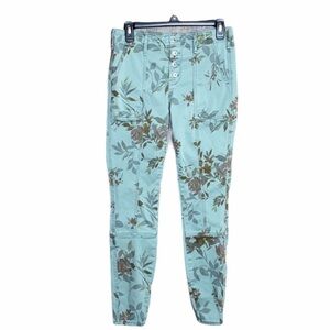 Anthropologie floral jeans 26 Cotton & Spandex